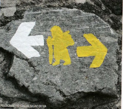 Signalisation du tracé de la Confraternita